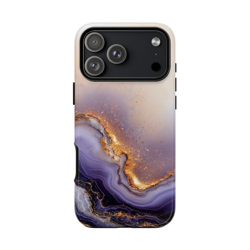 Lavender gold marble cream - gold,